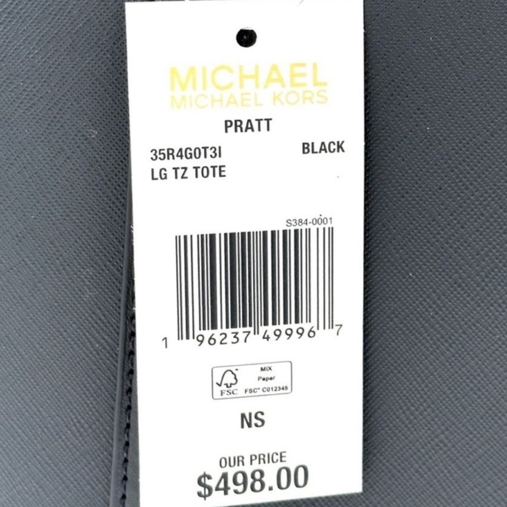 Michael Kors Pratt Large Tote Shoulder Bag Black - Picture 9 of 9